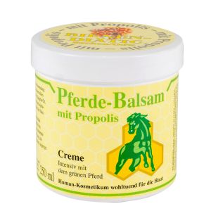 Pferde-Balsam mit Propolis in einer weißen Dose