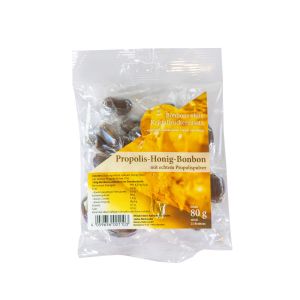 Propolis-Honig Bonbons in transparenter Tüte