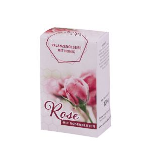 Rosen Honigseife mit echten Rosenblüten 100 g