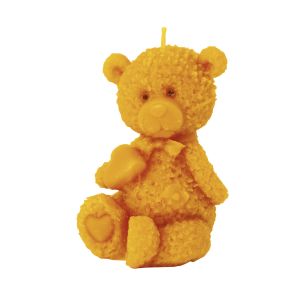 Teddy mit Herz 100% Bienenwachs